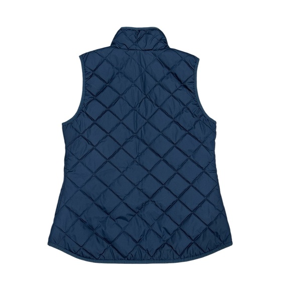 Women's Old Navy XS 0 - 2 Vest Quilted Jacket Coat Navy Blue Metal Zipper Winter - Picture 4 of 9